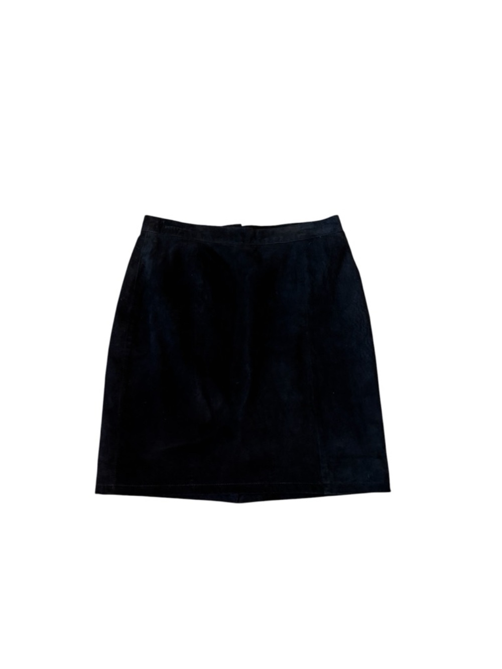 Vintage Global Identity Black Suede Mini Skirt Size 13/14